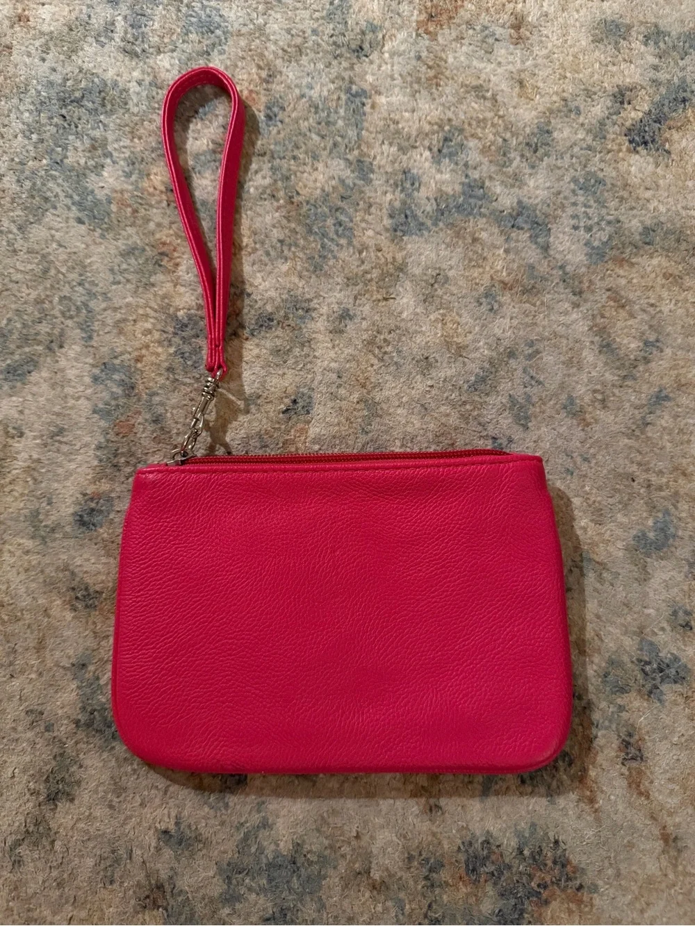 Express Pink and Red Wristlet with Front Pocket